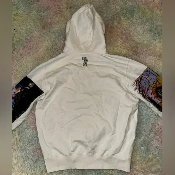 New Billionaire BOYS Club BB Trance Hoodie White Size Small - Picture 8 of 16